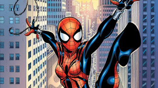 Spider man air cityscape buildings - a spider man free wallpaper