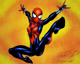 Spider man arms outstretched legs - leg free wallpaper