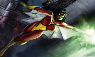 Cartoon character flying green light - a green light free wallpaper