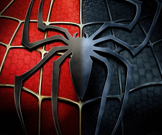 Spider man logo red black - de stijl free wallpaper