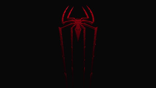 Red spider man logo black 5 - wallpaper free wallpaper