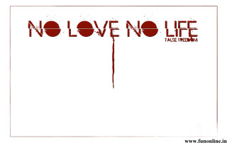 Blood dripping poster no love - the side of free wallpaper