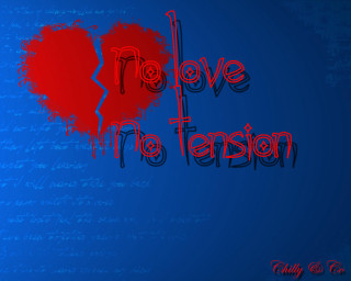 Red heart love to tension - a red heart free wallpaper