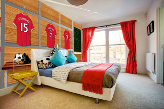 Bedroom soccer jersey digital rendering - chris labrooy free wallpaper