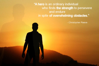Silhouette man hero sports life - heroic free wallpaper