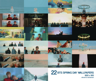 People animals collage scenes BTS - a collage of images free wallpaper