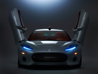 Silver sports car doors open - its door free wallpaper