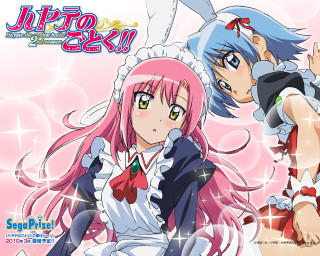 Anime girls pink hair blue 3 - pink hair free wallpaper