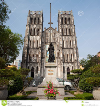 Cathedral statue cross park large - free city wallpaper