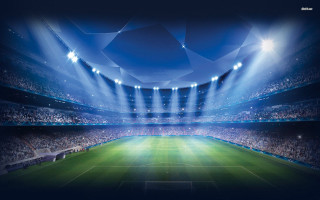 Stadium green field lights crowd 3 - the stand free wallpaper