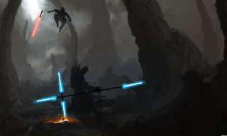 Star wars lightsaber forest cinematic - a light saber free wallpaper