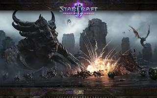 Demonic monsters dark city firework - a dark city free wallpaper