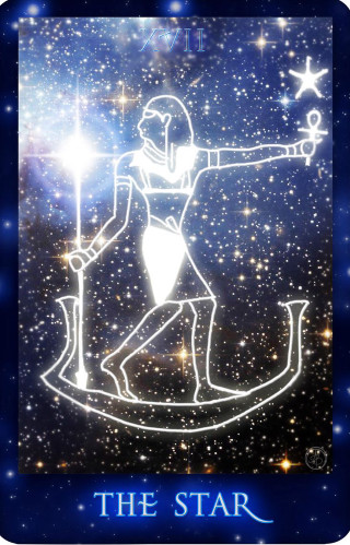 Zodiac sign man wand stars - tarot card free wallpaper