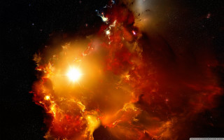 Large star bright light black 2 - center free wallpaper