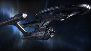 Spaceship flying sky bright light 2 - its side free wallpaper