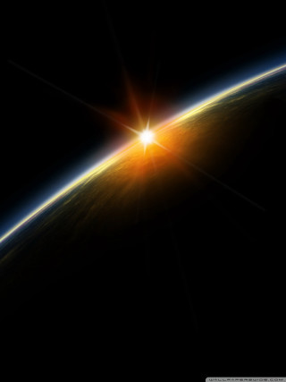 Sun bright horizon earth space - sunrise free wallpaper
