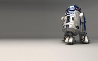 Robot standing air light head 2 - a robot free wallpaper
