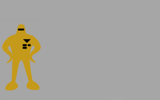 Yellow man black triangle chest - a black triangle free wallpaper