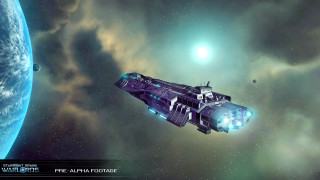 Spaceship flying sky planet star 4 - a space ship free wallpaper