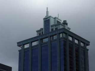 Tall building clock sky background 2 - an zhengwen free wallpaper