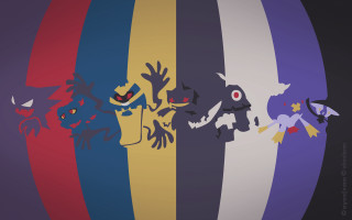 Cartoon characters colorful circle hands - the viewer free wallpaper
