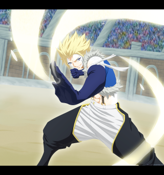 Man blue white outfit holding - free gaming wallpaper