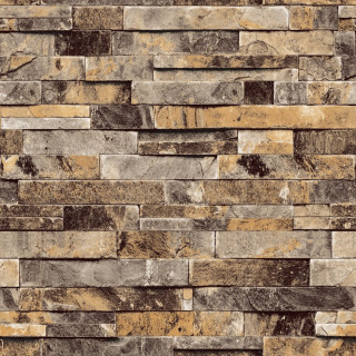 Stone wall brown tan pattern - clock free wallpaper