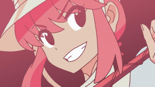 Girl pink hair hat cell 2 - flat free wallpaper