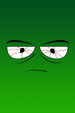 Green background sad face frown - a sad face free wallpaper