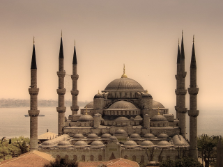 Large building spires clock tower 2 - many free wallpaper