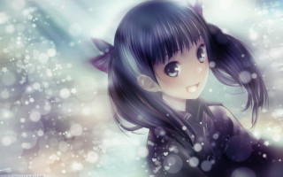 Girl long hair ponytail snow - long hair and a ponytail free wallpaper