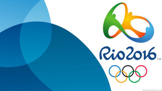 Rio olympics logo blue white - a logo free wallpaper