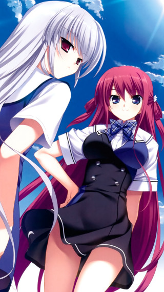 Anime girls sunny day blue - sunny free wallpaper