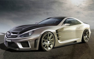 Silver sports car black hood - digital free wallpaper for desktop