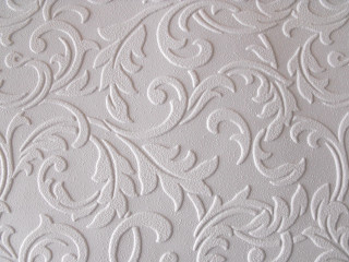 White wall swirls leaves pattern - cornelia parker free wallpaper