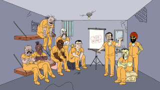 Yellow suits group room whiteboard - benjamin marra free wallpaper