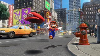 Cartoon character running city street - concept art free wallpaper