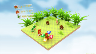 Eden box isometric animals letters - isometric free wallpaper
