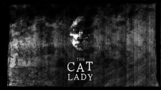 Cat lady background portrait greyscale - promotional free wallpaper