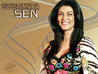 Woman colorfuldress smiling goldbackground abstractdigital - the back of her shirt free wallpaper