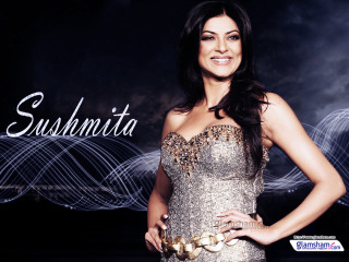 Woman gold dress posing lights - a gold dress free wallpaper