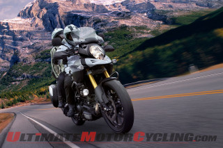 Motorcycle mountain road sky clouds - cloud and snow free wallpaper
