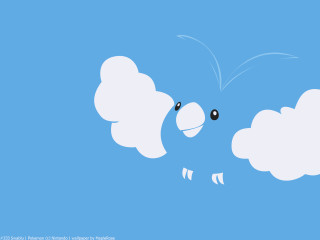 Cartoon character flying cloud blue - a cloud in the background free wallpaper