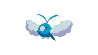 Blue bird white wings flying - bird free wallpaper