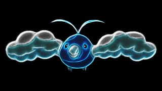 Blue bird two wings halo - a blue bird free wallpaper