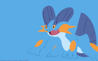 Cartoon bird orange white wings - chippy free wallpaper
