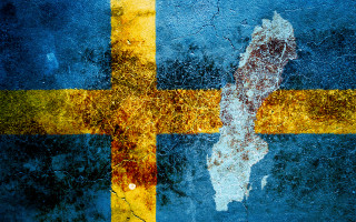 Cross yellow blue wall paint - carl gustaf pilo free wallpaper