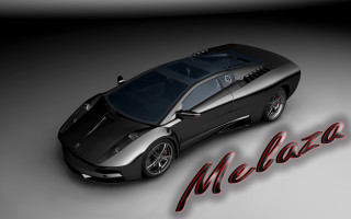 Black sports car red melza - underneath free wallpaper