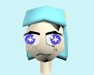 Cartoon character blue eyes blue - low free wallpaper