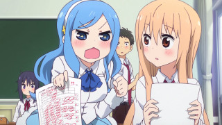 Girls school uniforms holding papers - a piece of paper free wallpaper